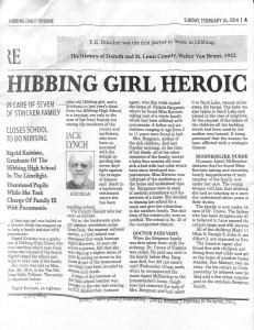 bergman homestead pneumonia tribune hibbing daily